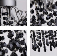 Thumbnail for Small Crystal Flush Mount Ceiling Light 3-Light