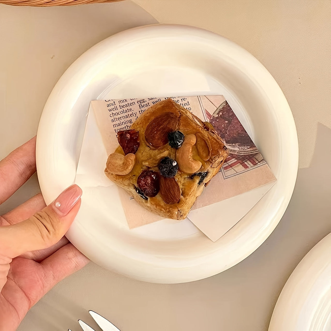 Durable Elegant Porcelain Dessert Plate