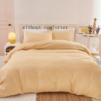 Thumbnail for 3Piece Solid Color Soft Duvet Cover Set