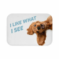 Thumbnail for Funny Dog Looking Up Bath Mat