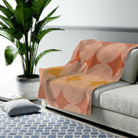 Thumbnail for Abstract Circles Plush Blanket Throw