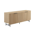 Modern Fluted-Door Minimalist Storage Sideboard