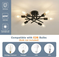 Thumbnail for 6-Lights Semi Flush Mount Ceiling Light Fixture