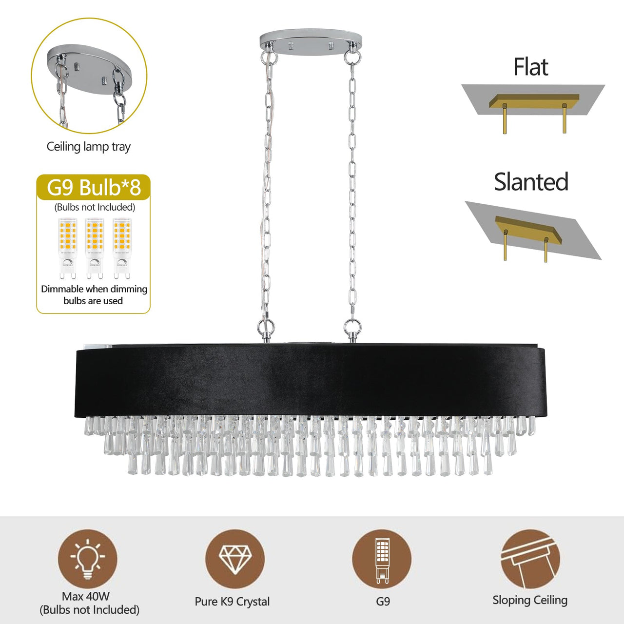 Modern Crystal Chandelier Cristal Lamp