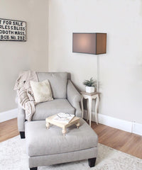 Thumbnail for Floating Shade Plug-In Wall Light White