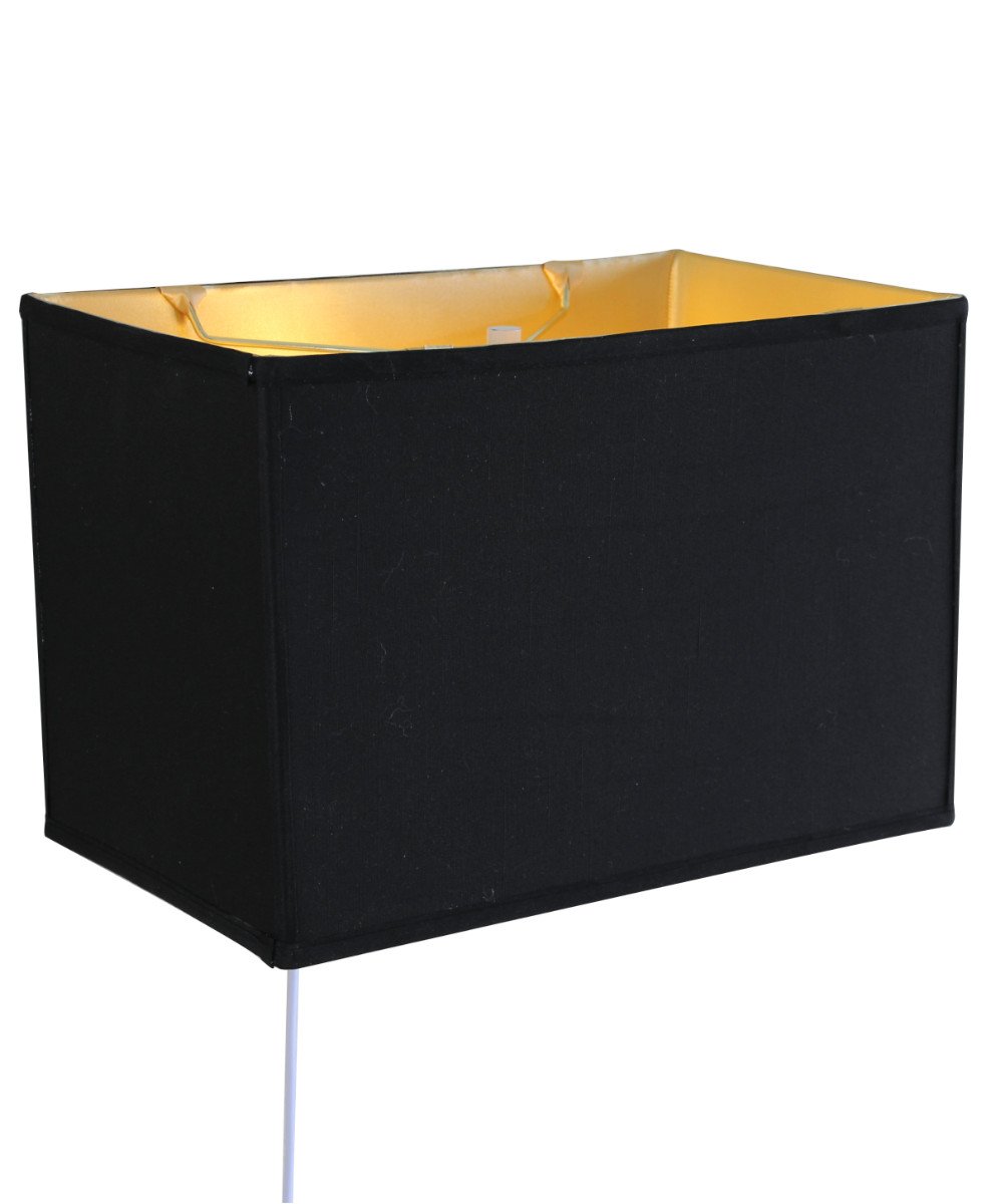 Floating Shade Plug-In Wall Light Black