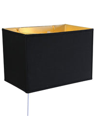 Thumbnail for Floating Shade Plug-In Wall Light Black