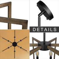 Thumbnail for 6-Light Vintage Farmhouse Pendant Lights