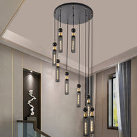 Thumbnail for Modern Industrial Multi-Light Pendant Chandelier