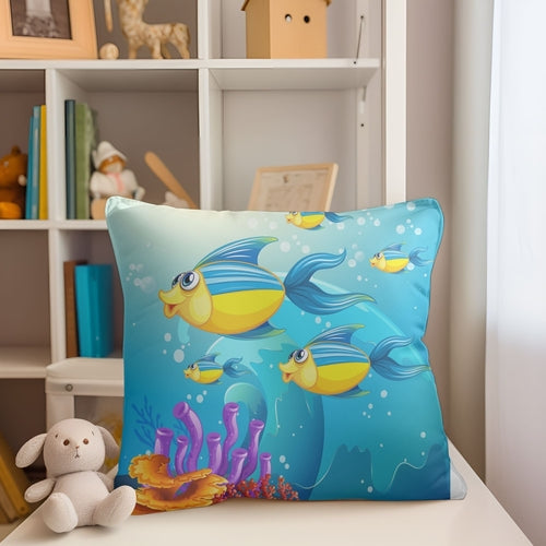 Beautiful Ocean Fishes Kids Pillow