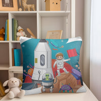 Thumbnail for Little Boy Space Mission Kids Pillow