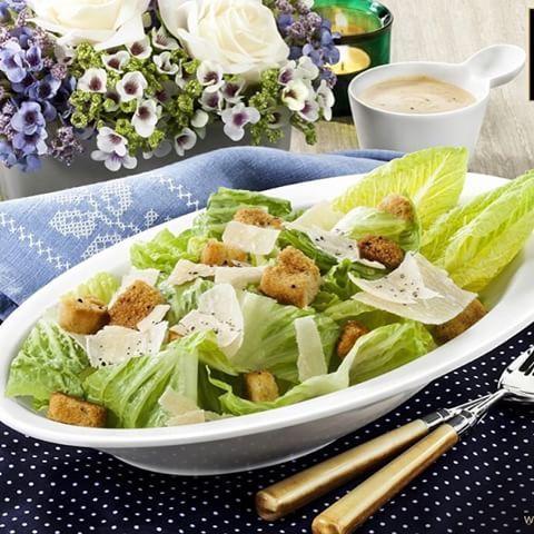 White Ceaser Salad Bowl 11" inch
