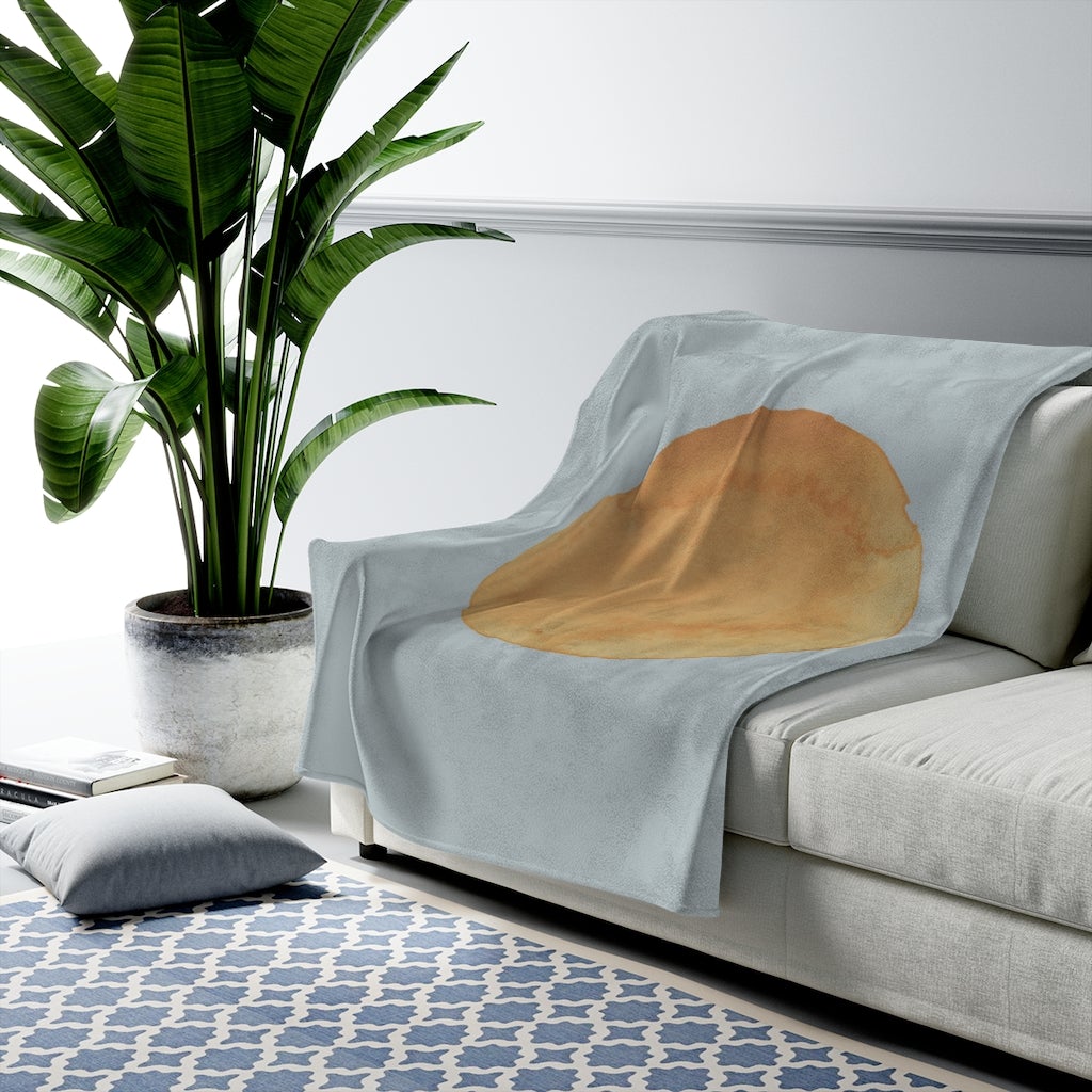 Abstract Sun Art Plush Throw