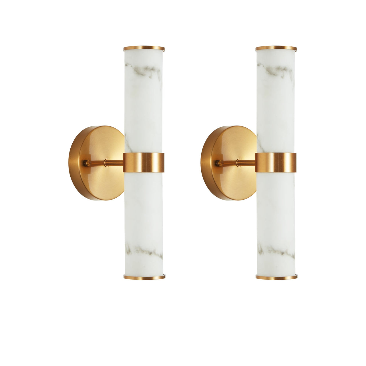 Golden and Elegant Resin Wall Sconce
