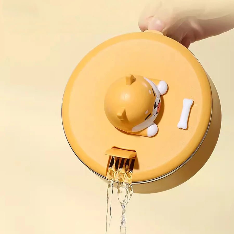 1.2l Cartoon Dog Noodle Bowl With Lid and Spoon - Casatrail.com