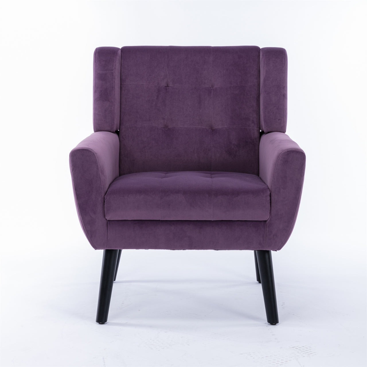 Modern Soft Velvet Ergonomic Accent Chair For Living Room