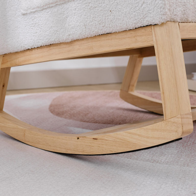 Modern Accent Rocking Chair Rocking Chair With Solid Wood Legs