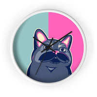 Thumbnail for Cute Cat Color Block Wall clock