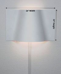 Thumbnail for Surface Wave Alluring Curved Metal LED Wall Light