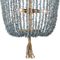Thumbnail for Milos Beads and Rattan Chandelier