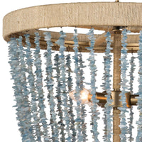 Thumbnail for Milos Beads and Rattan Chandelier