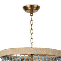 Thumbnail for Milos Beads and Rattan Chandelier