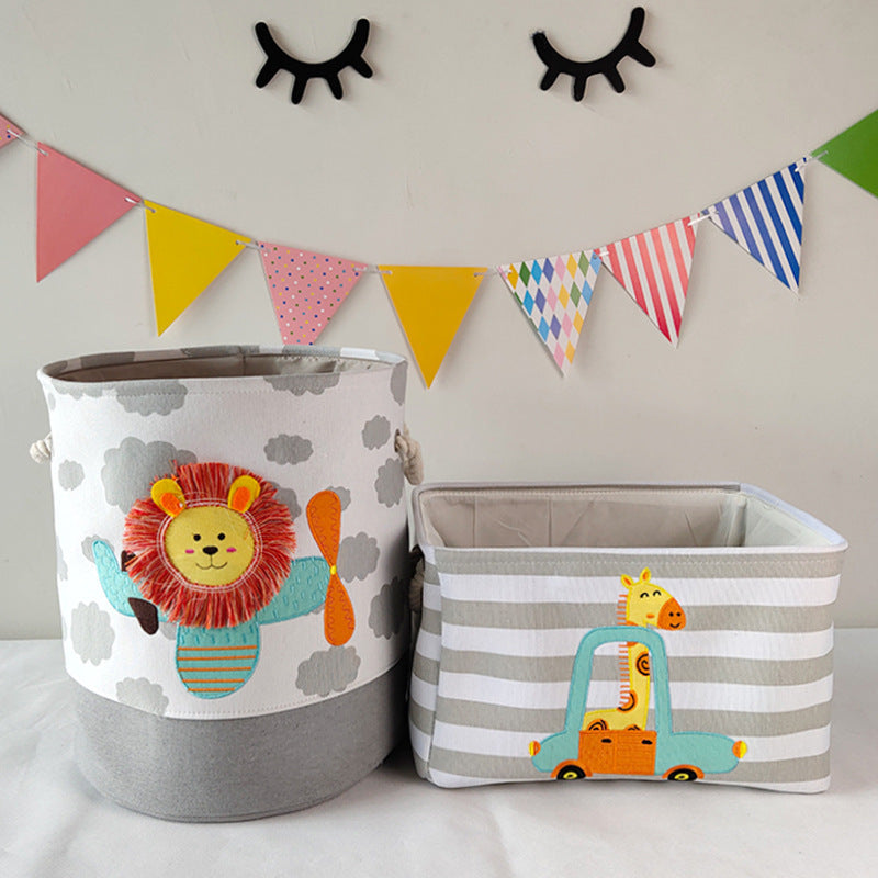 Foldable Cartoon Toy Storage Basket