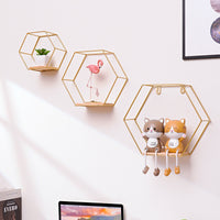 Thumbnail for Hexagonal Shelves On Wrought Iron Wall