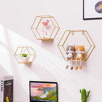 Thumbnail for Hexagonal Shelves On Wrought Iron Wall