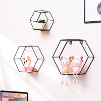 Thumbnail for Hexagonal Shelves On Wrought Iron Wall