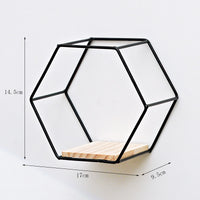 Thumbnail for Hexagonal Shelves On Wrought Iron Wall