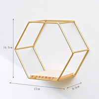Thumbnail for Hexagonal Shelves On Wrought Iron Wall