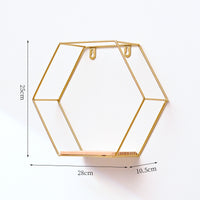 Thumbnail for Hexagonal Shelves On Wrought Iron Wall