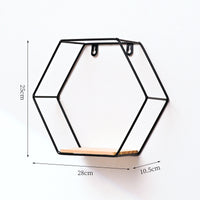 Thumbnail for Hexagonal Shelves On Wrought Iron Wall