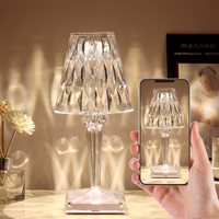 Thumbnail for Rose Crystal Table Lamp with USB Charging