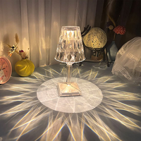 Thumbnail for Rose Crystal Table Lamp with USB Charging