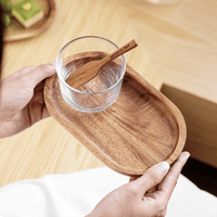 Thumbnail for Elegant MultiPurpose Wooden Tray for Serving Snacks