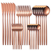 Thumbnail for 30pc Stainless Steel Cutlery Set Knives Forks Spoons