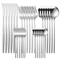 Thumbnail for 30pc Stainless Steel Cutlery Set Knives Forks Spoons
