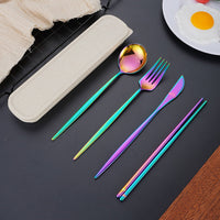 Thumbnail for Portable 4Piece Stainless Steel Cutlery Set with Case