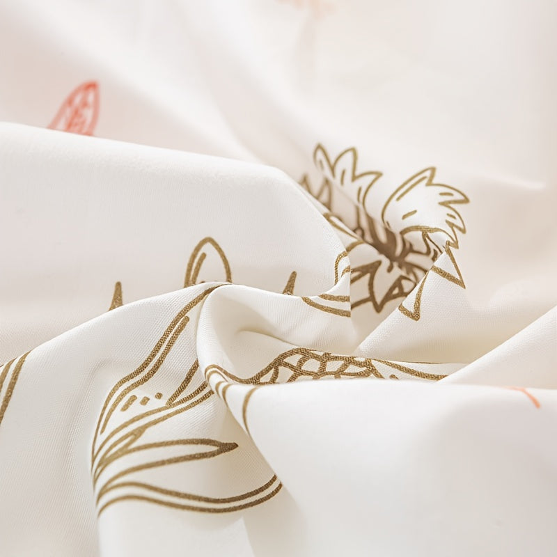 3Piece Floral Duvet Cover Set