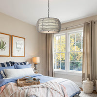 Thumbnail for 5-Lights Rattan Chandelier