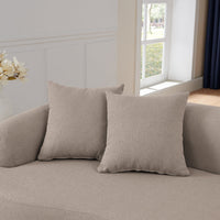 Thumbnail for Curved Modular Sectional Sofa in Lamb's Wool Fabric