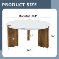 Thumbnail for Minimalist Circular MDF Material Coffee Table