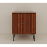 Thumbnail for Wooden Nightstand With 2 Drawers