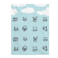 Thumbnail for Raining Cats and Dogs Plush Blanket