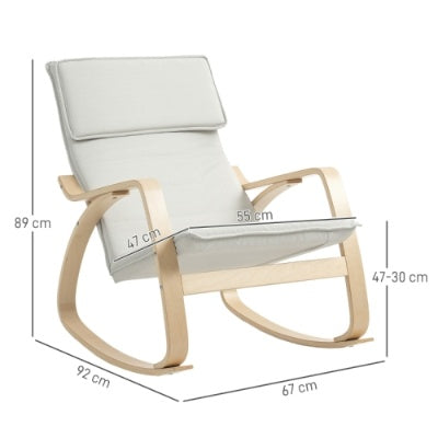 Upholstered Lounge Chair Recliner With High Back And Headrest