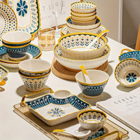 Thumbnail for Chic Striped Microwave Safe Ceramic Bowl