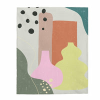Thumbnail for Abstract Vase Blanket Plush Throw