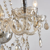 Thumbnail for Champagne Crystal Chandelier 5 Light Modern